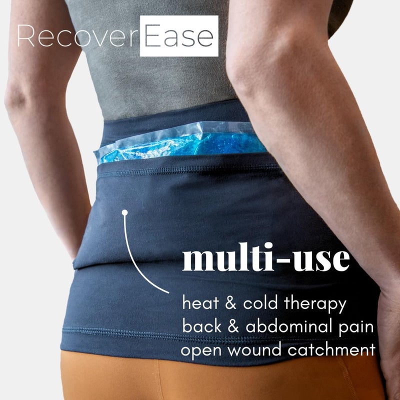 RecoverEase - Mastectomy Drain Pouch for Breast Cancer Treatment & Recovery Supplies - Essential Post Surgery Must Haves & Recovery Gift - Comfortable Drain Holder Belt (Small) - Image 3